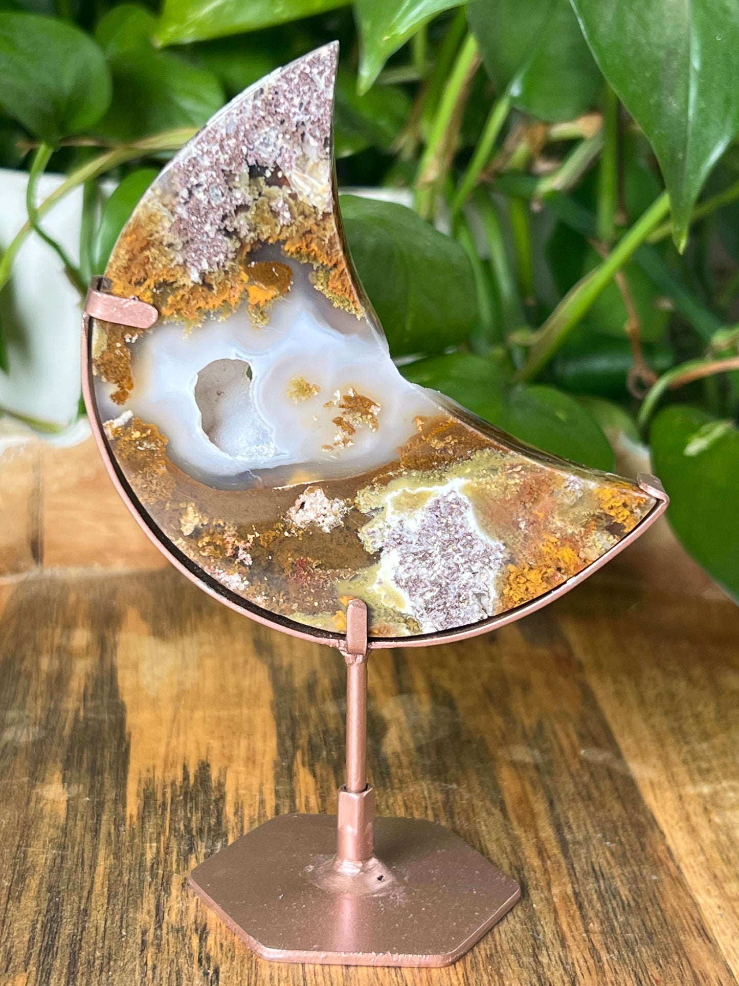Scenic Moss Agate Moon