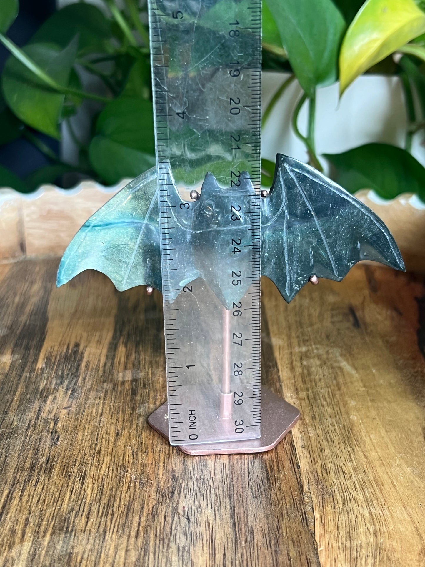 Blue Green Jasper Bat