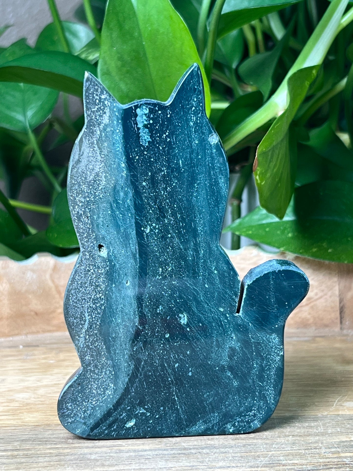 Blue Green Jasper Cat