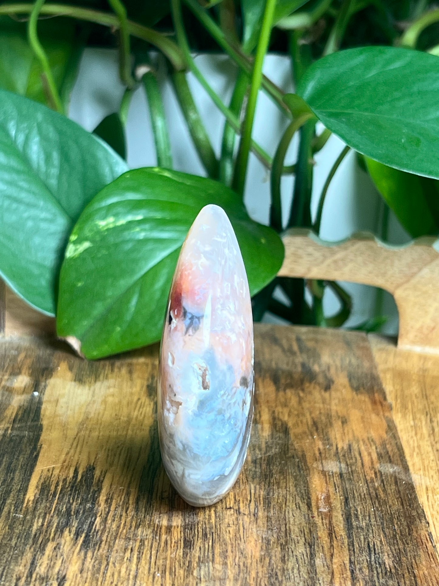 Rainbow Plume Agate Self-Standing: F