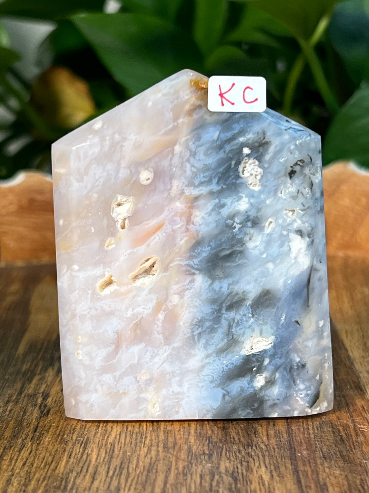 Rainbow Plume Agate Flat Towers