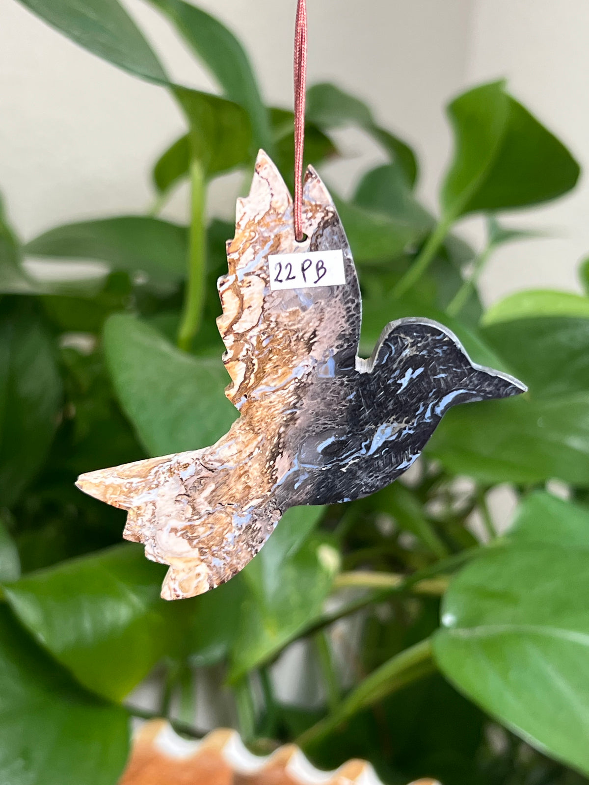 Palm Root Ornament Hummingbird: PB