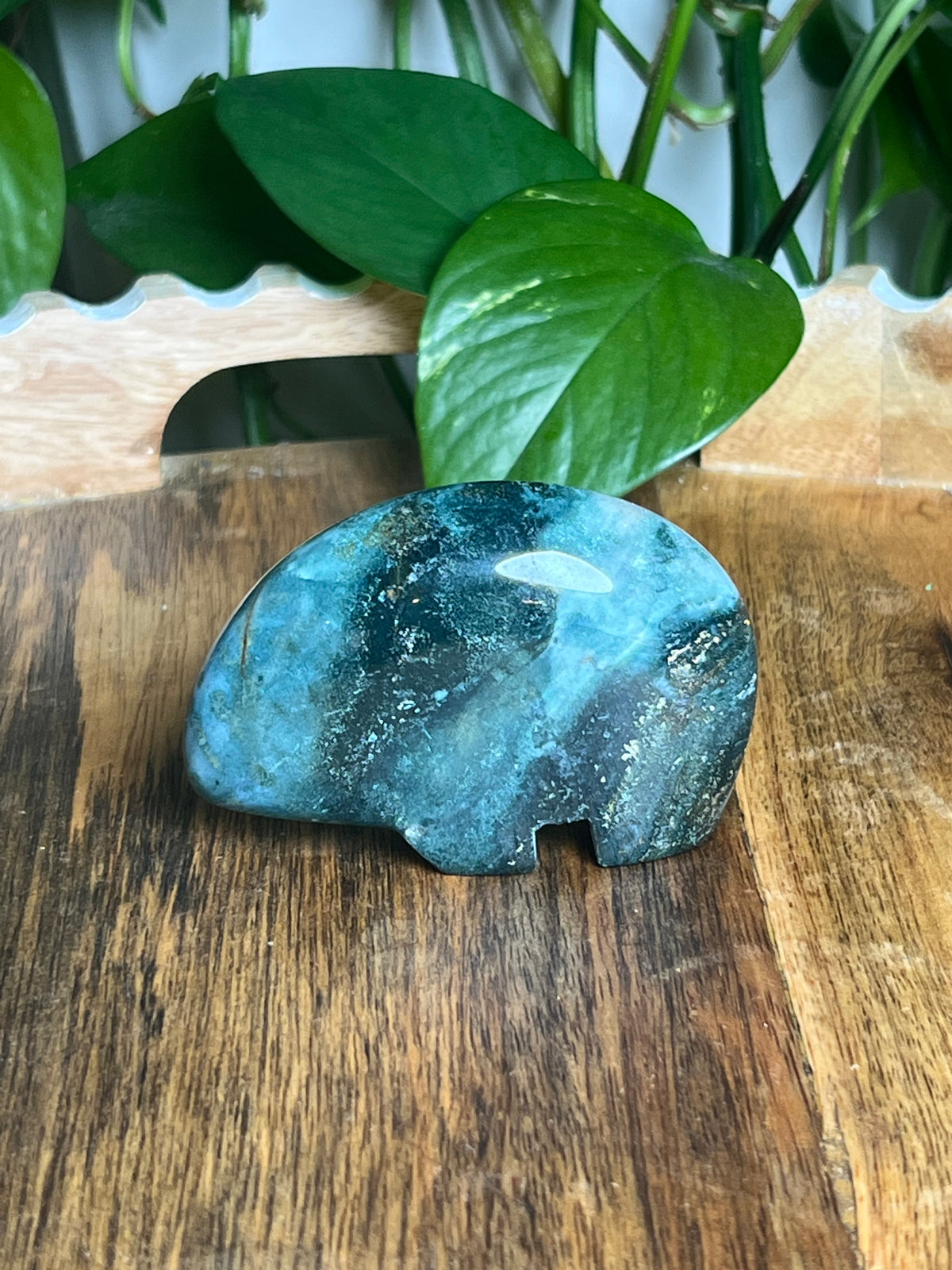 Blue Green Jasper Bear: BV