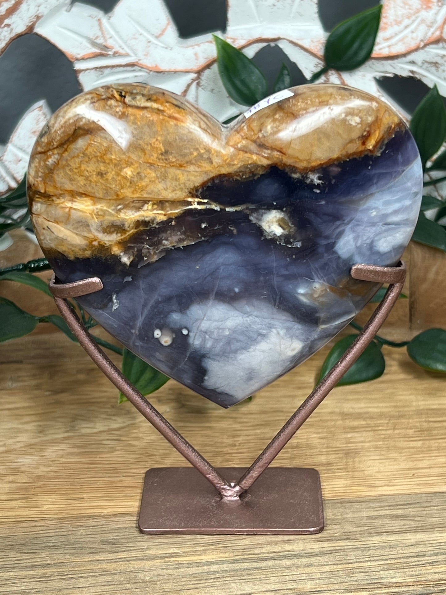 Purple Chalcedony Heart
