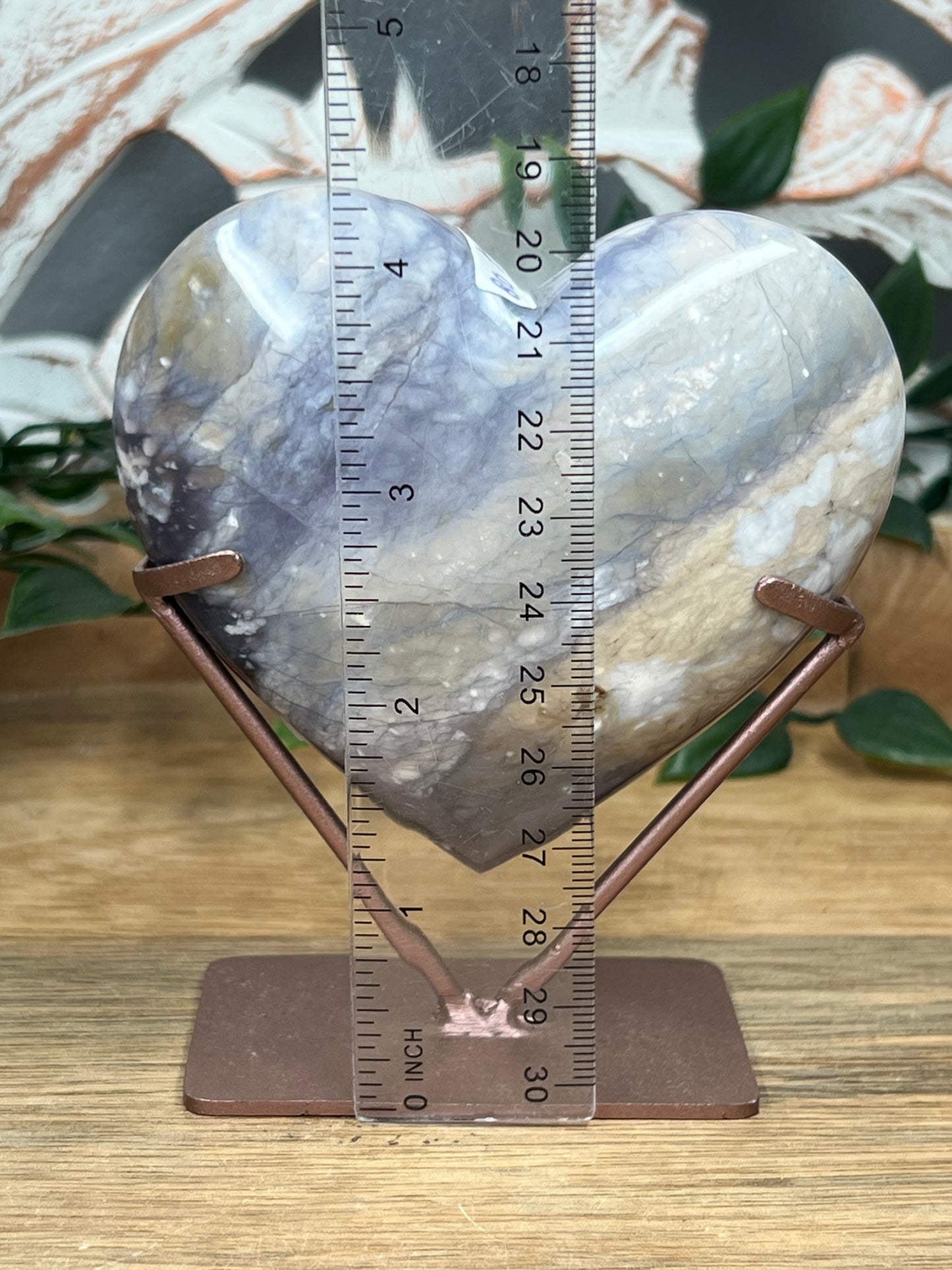 Purple Chalcedony Heart