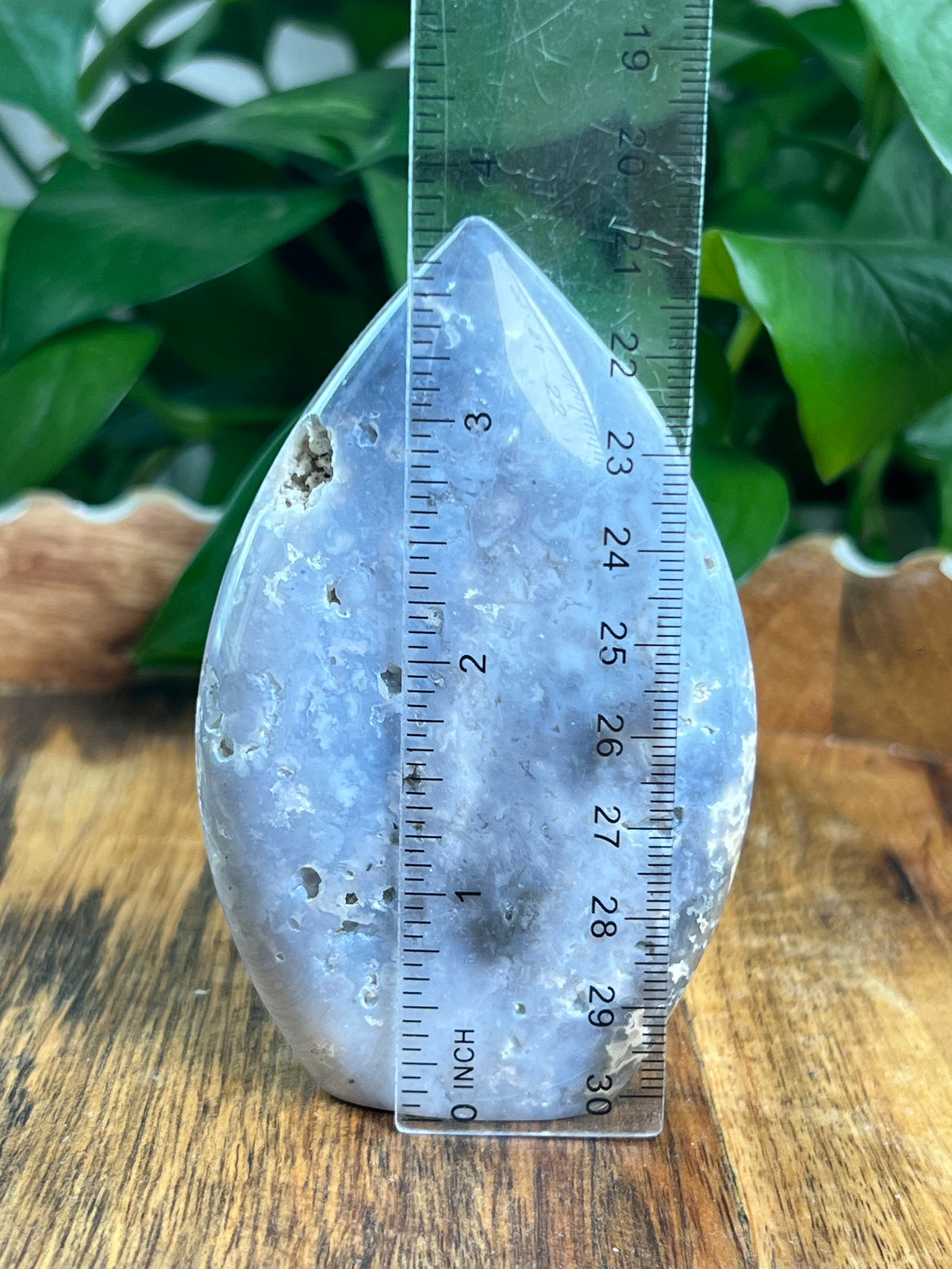 Blue Plume Agate Flame: EX