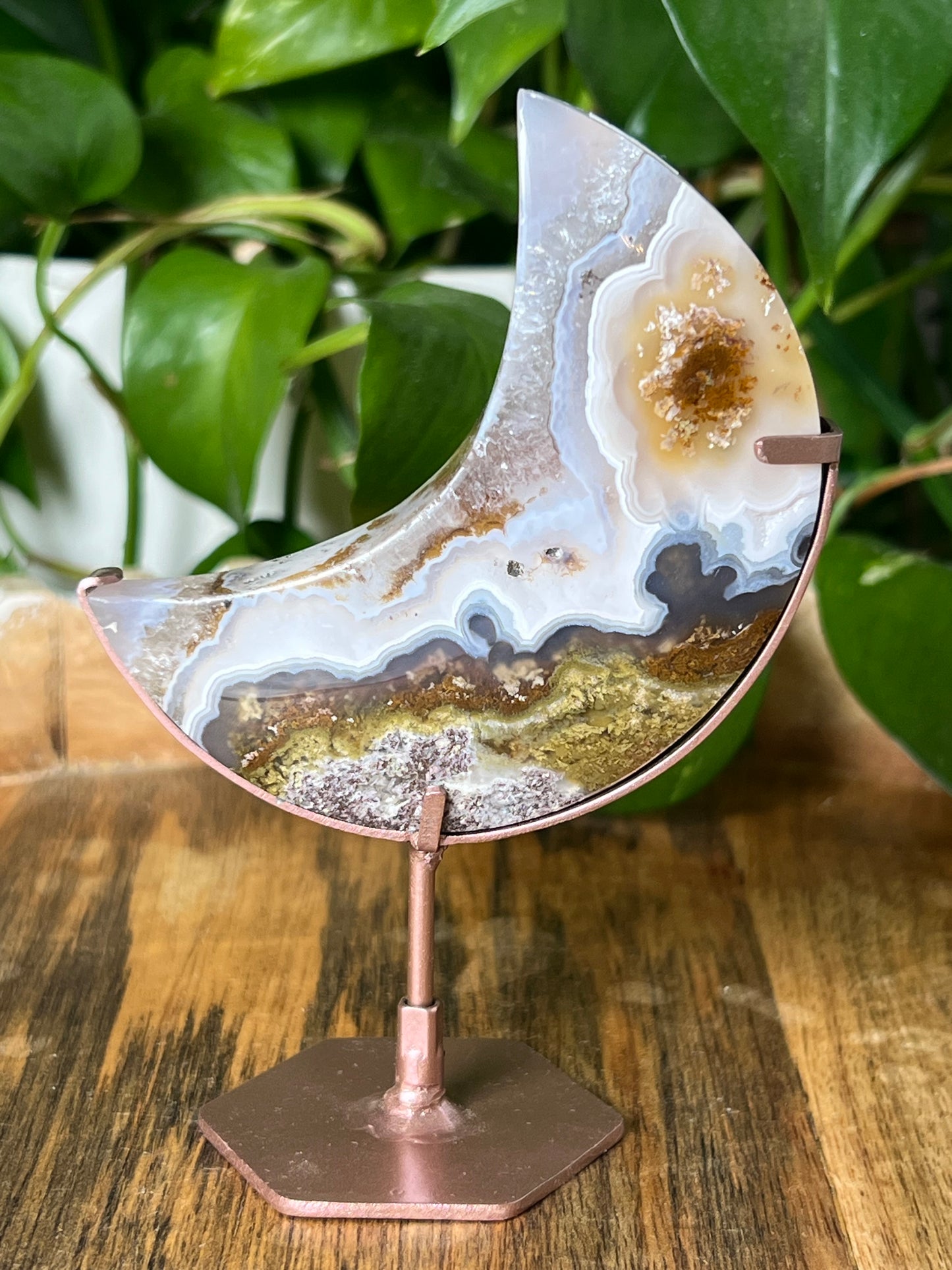 Scenic Moss Agate Moon