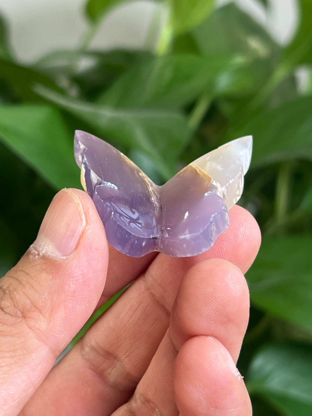 Purple Chalcedony 3D Mini Butterfly: DR