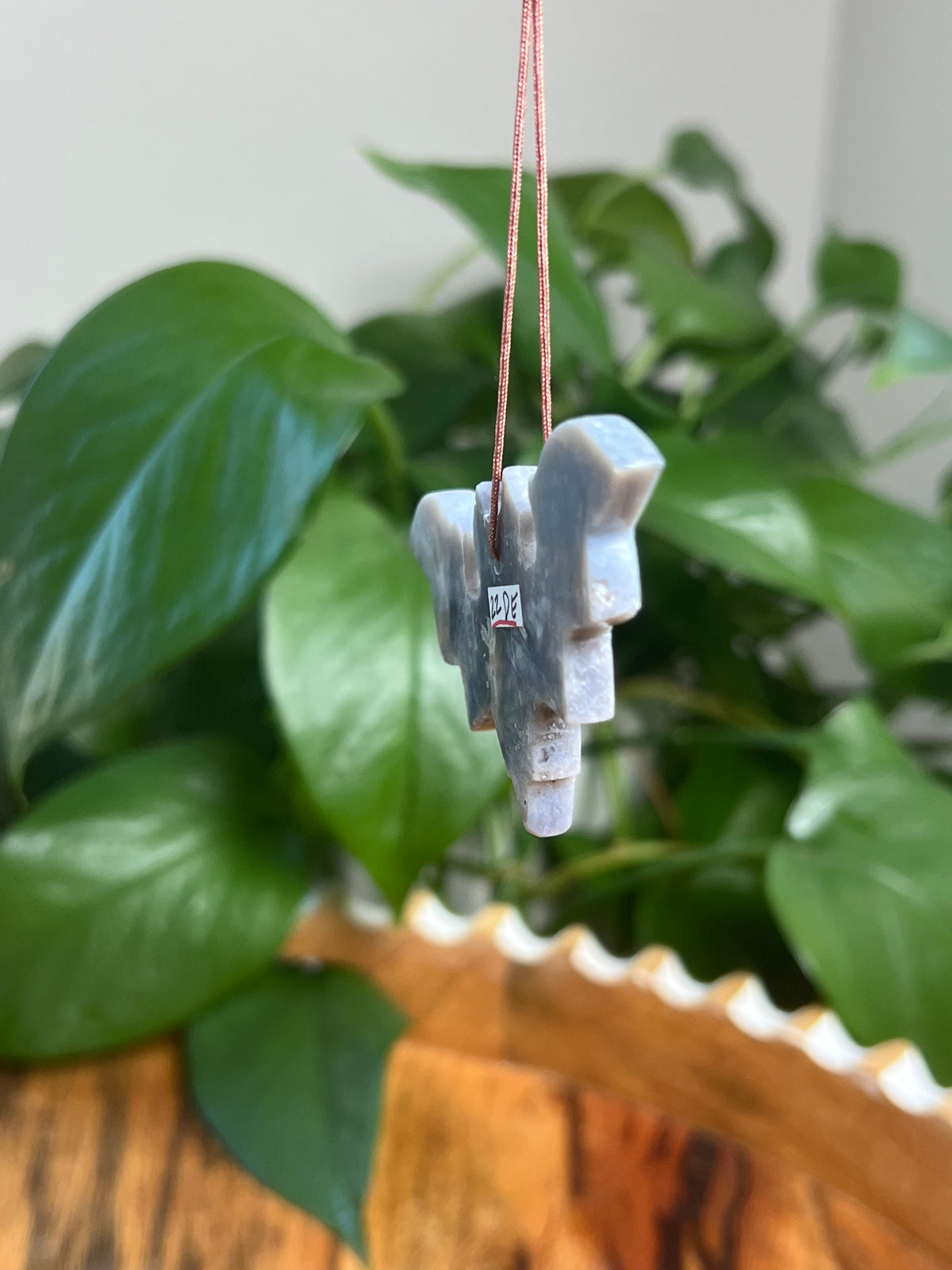 Blue Plume Agate Bat Ornaments