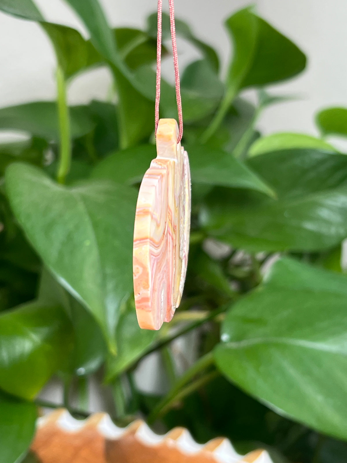 Crazy Lace Agate Ornament Pumpkin: PO