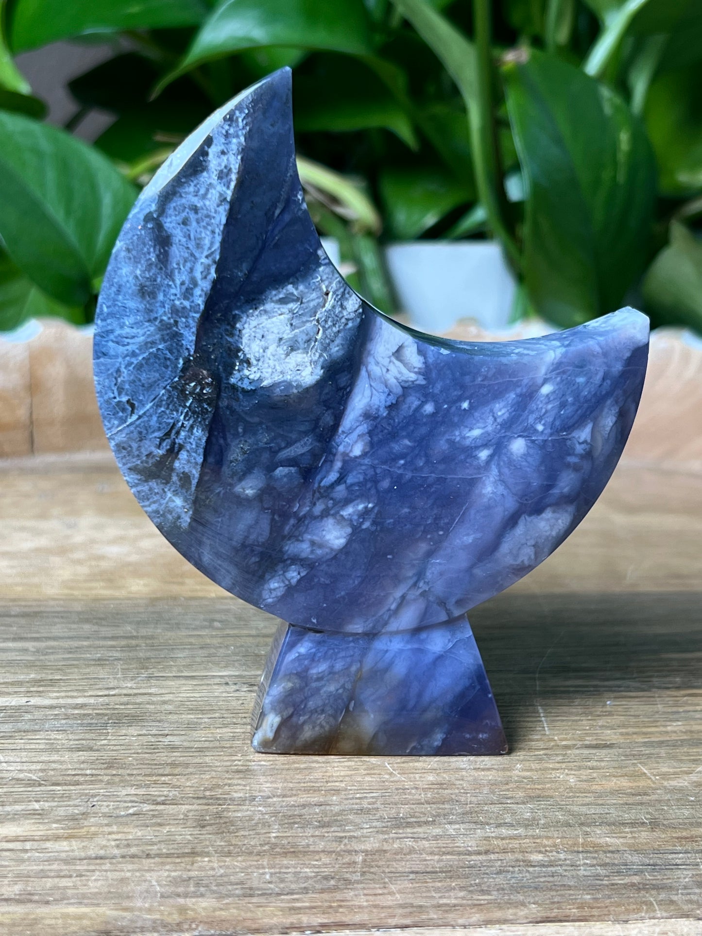 Purple Chalcedony Moon