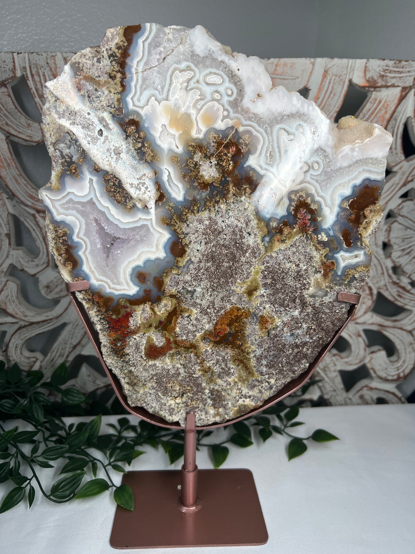Scenic Moss Agate Slab