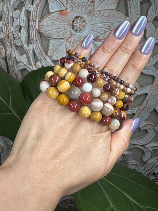 Mookaite Beaded Bracelet