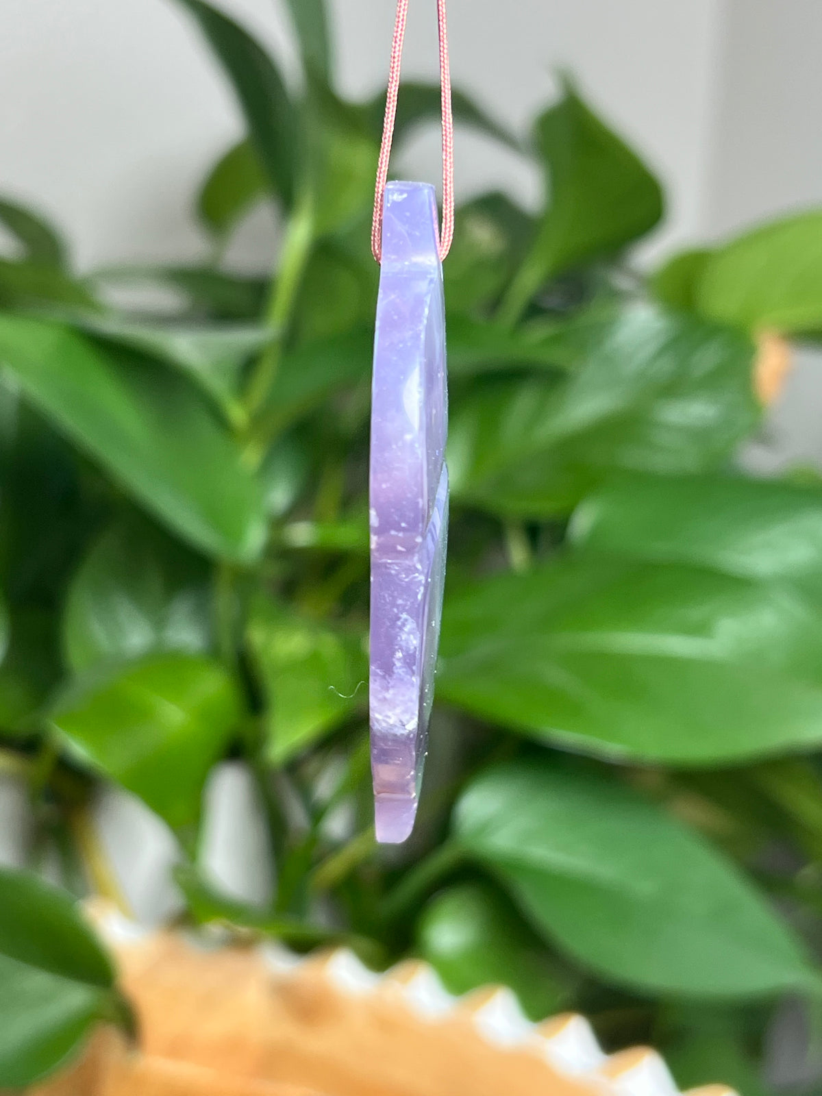 Purple Chalcedony Ornament Acorn: BQ