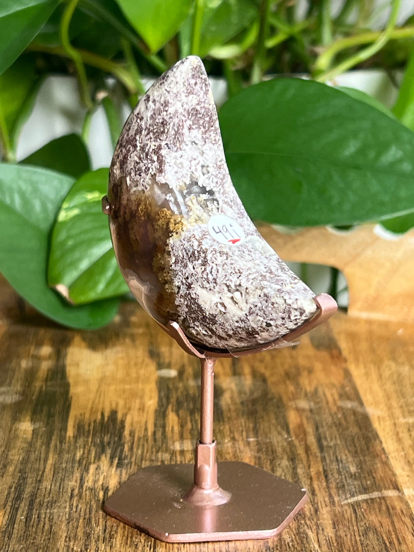 Scenic Moss Agate Moon: I