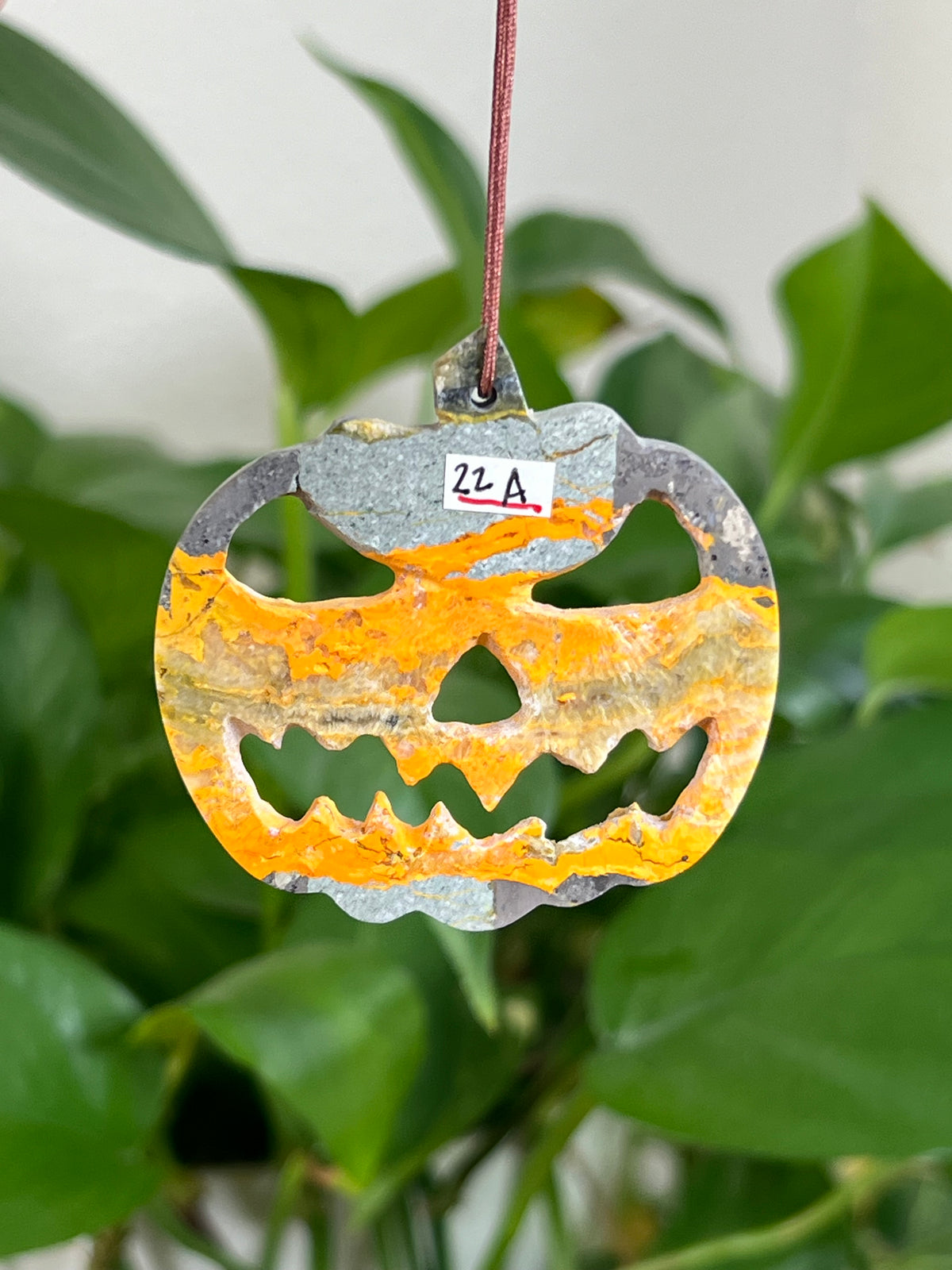 Bumblebee Jasper Jack-O-Lantern Ornaments