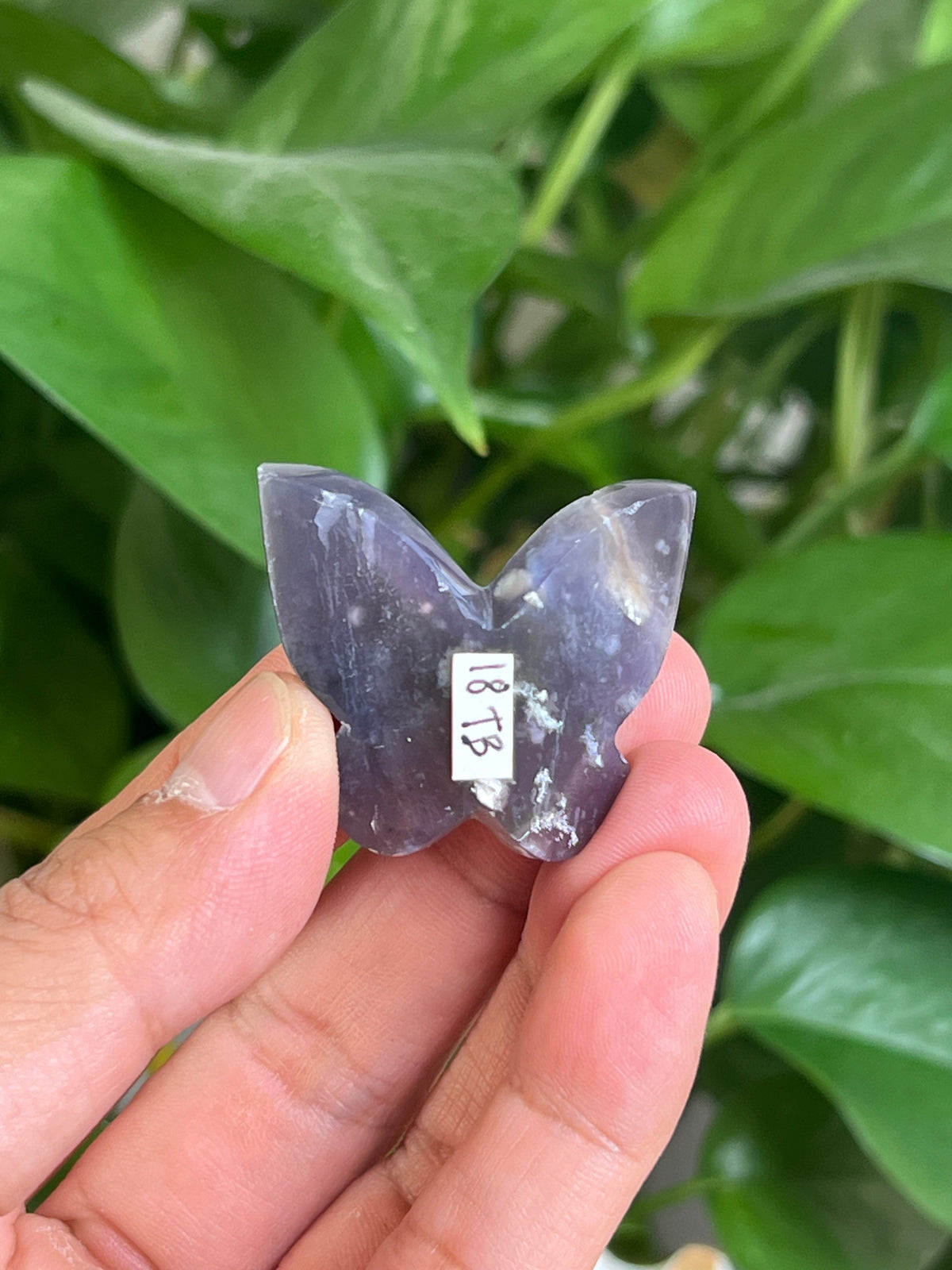 Purple Chalcedony 3D Mini Butterfly: TB
