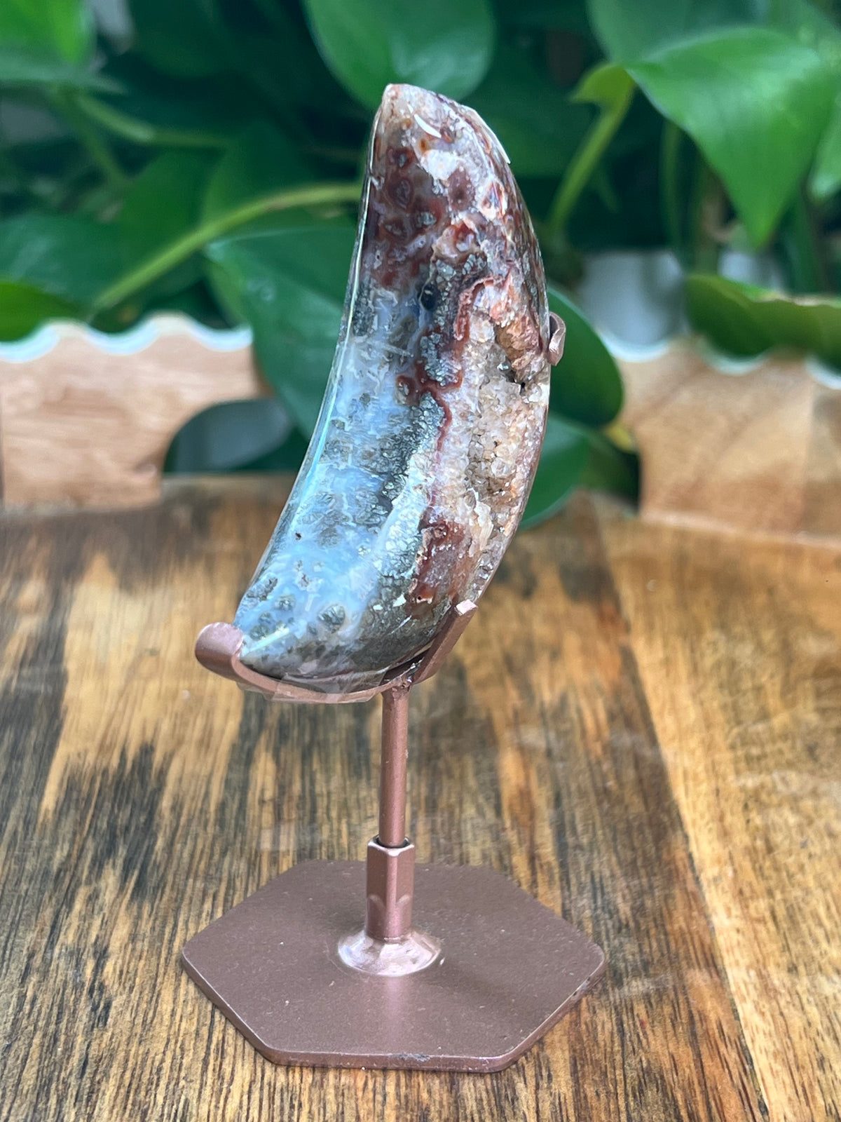 Marcasite Mini Puffy Moon: QS