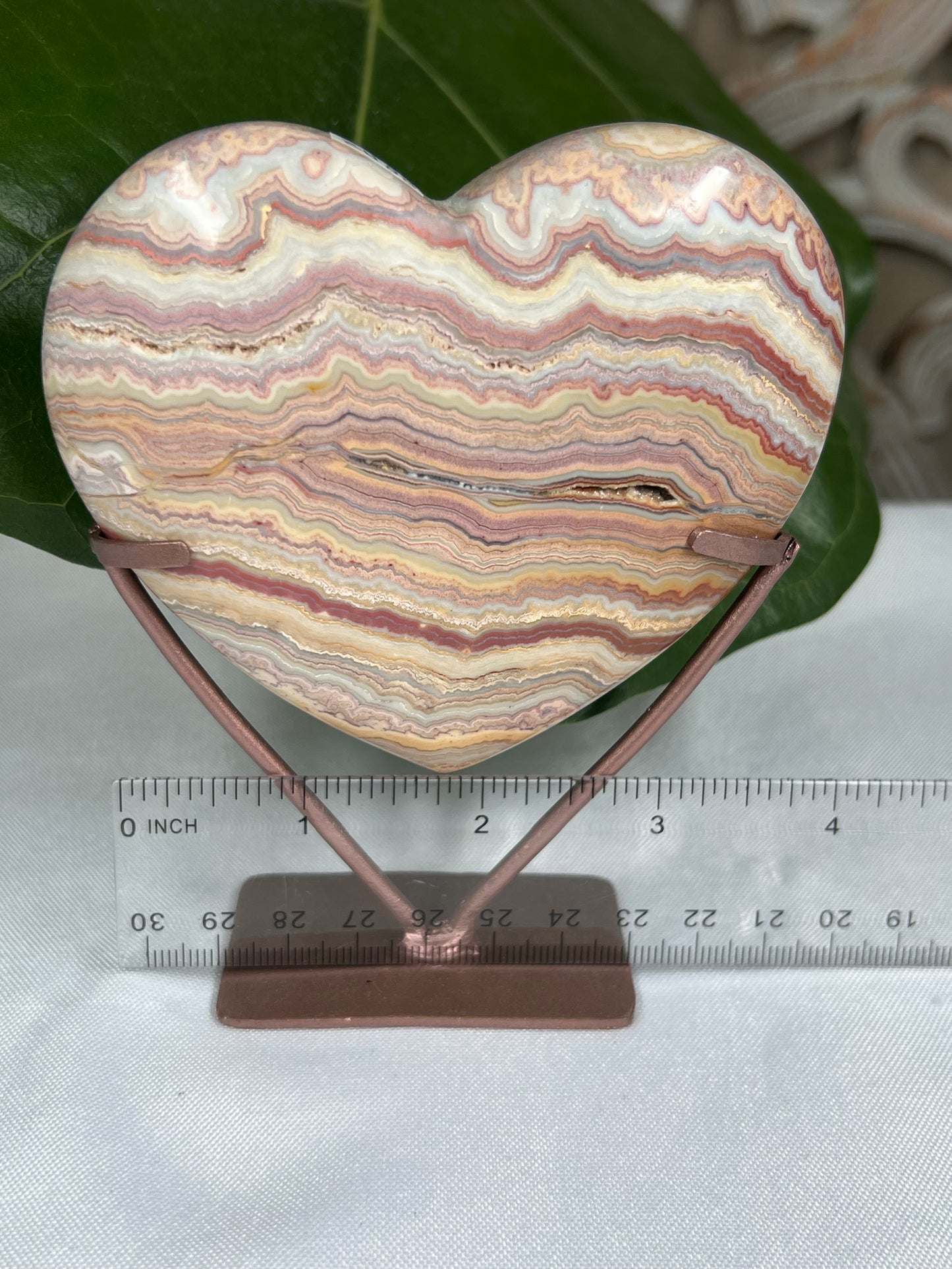 Crazy Lace Agate Heart