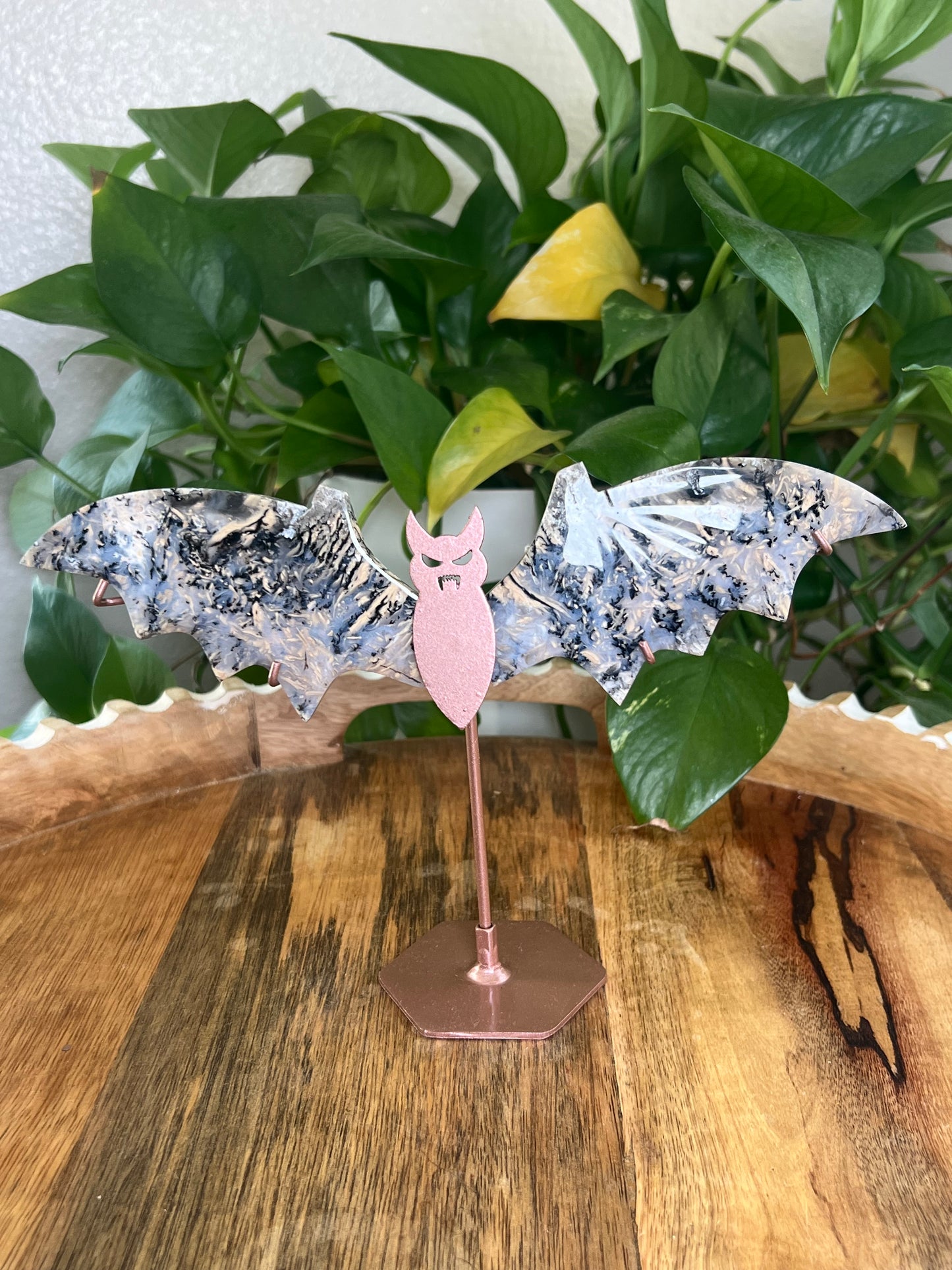 Dendritic Tiger Agate Bat QS