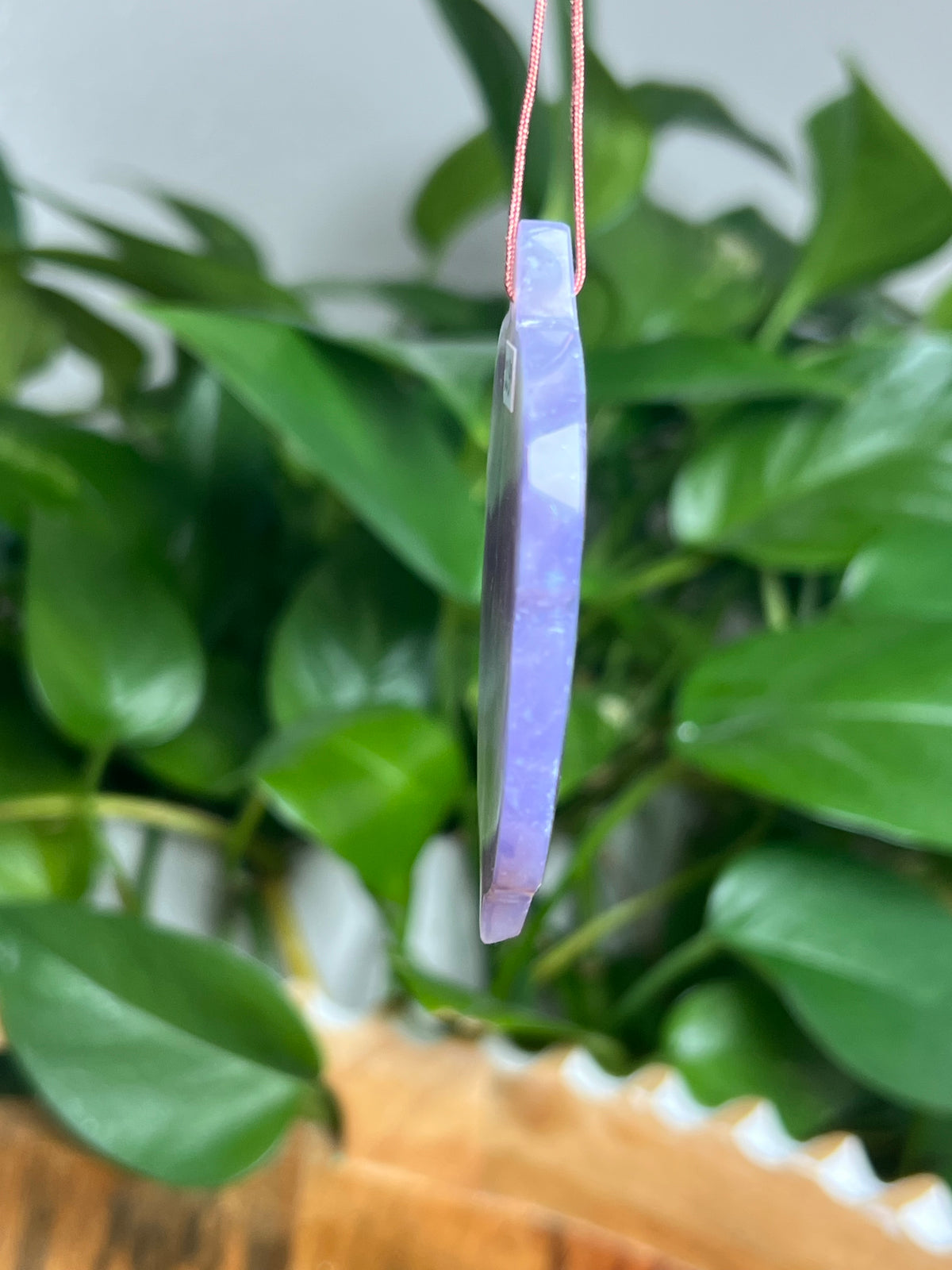 Purple Chalcedony Ornament Acorn: BN