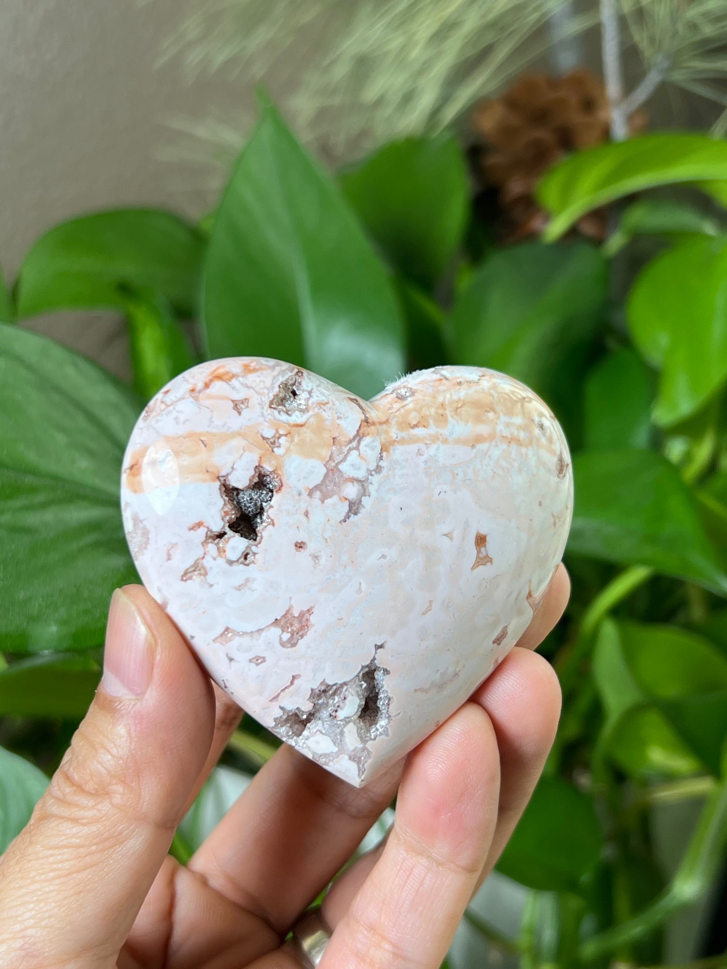 Pink Carnelian Heart