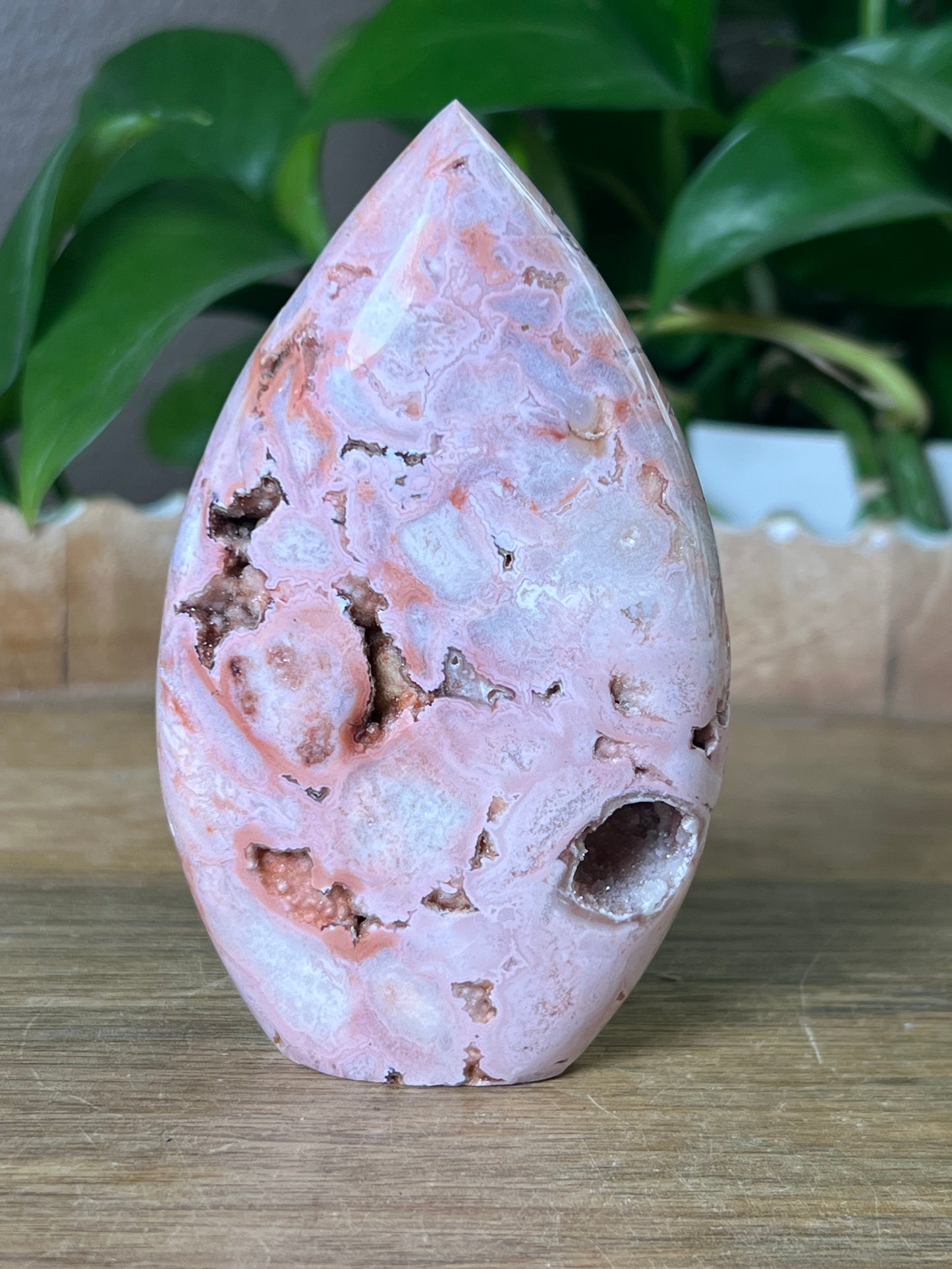 Pink Carnelian Flame