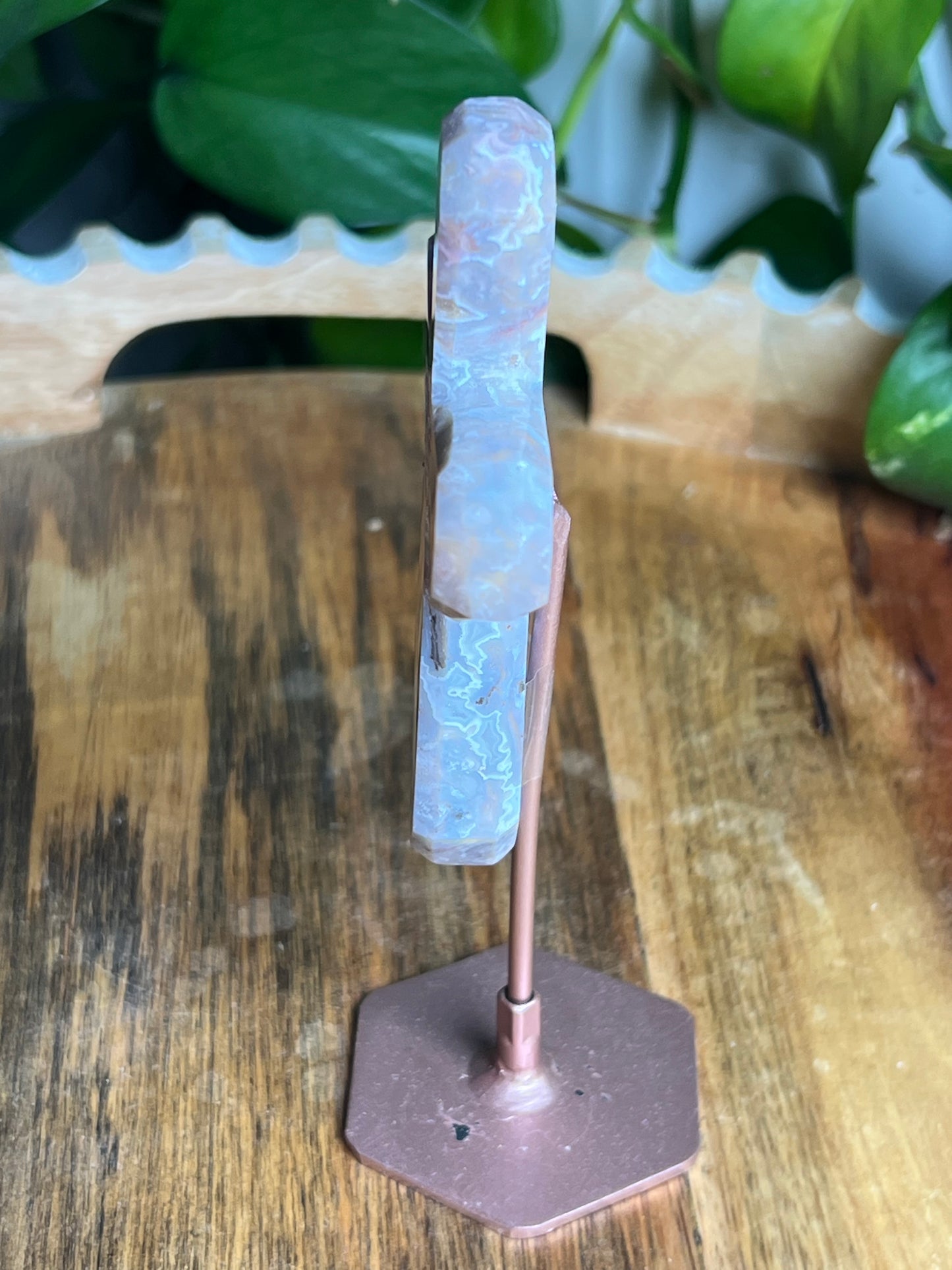 Sumatra Plume Agate Cross