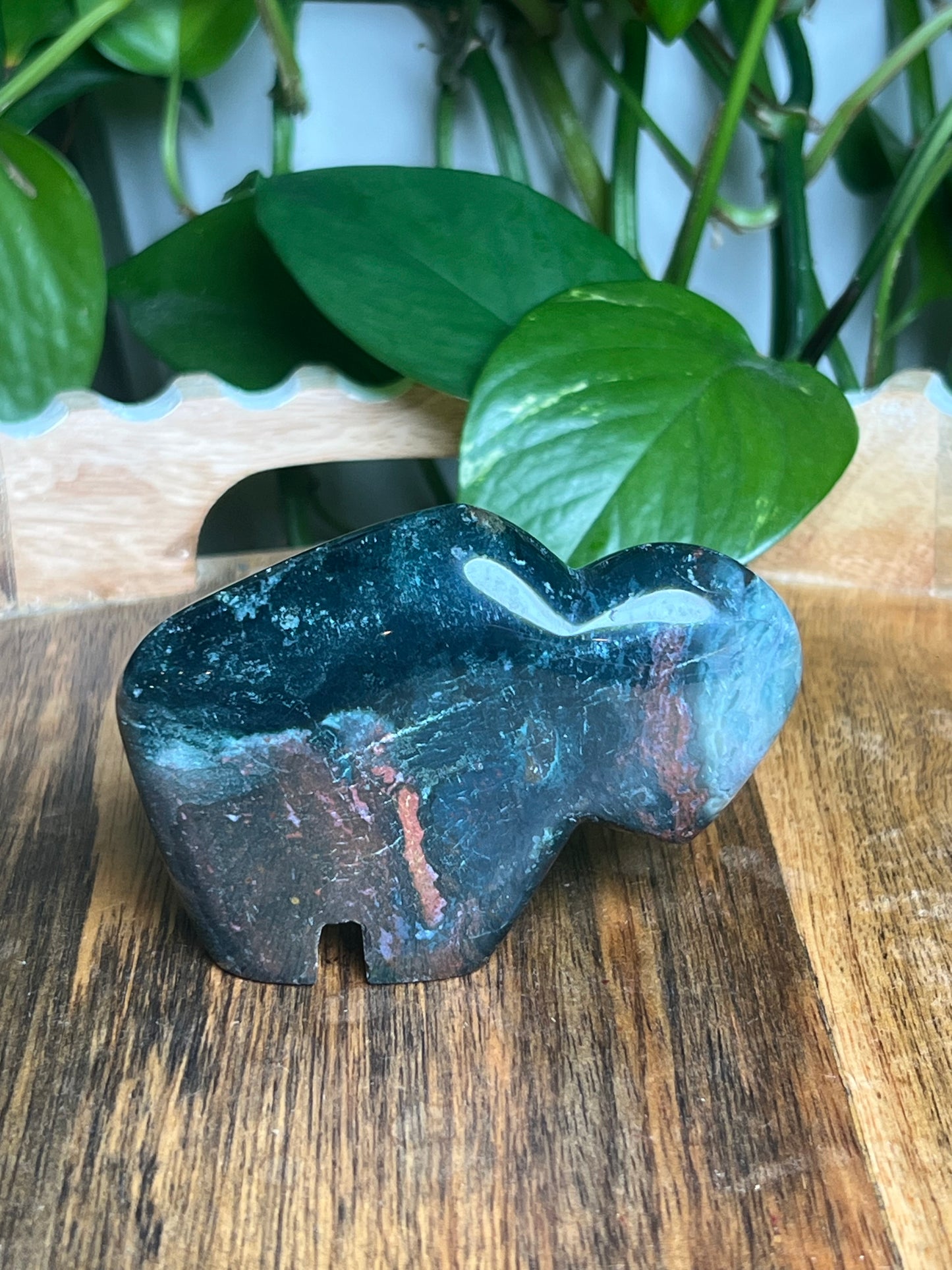 Blue Green Jasper Buffalo: DB