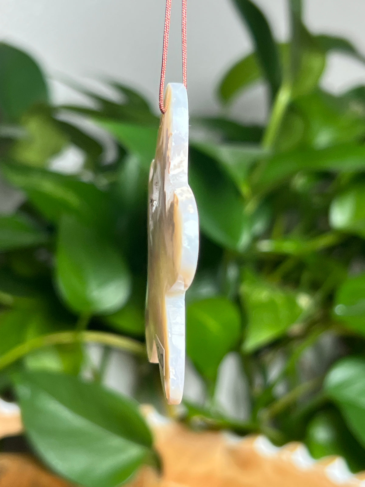 Winter Plume Agate Ornament Gingerbread: WD