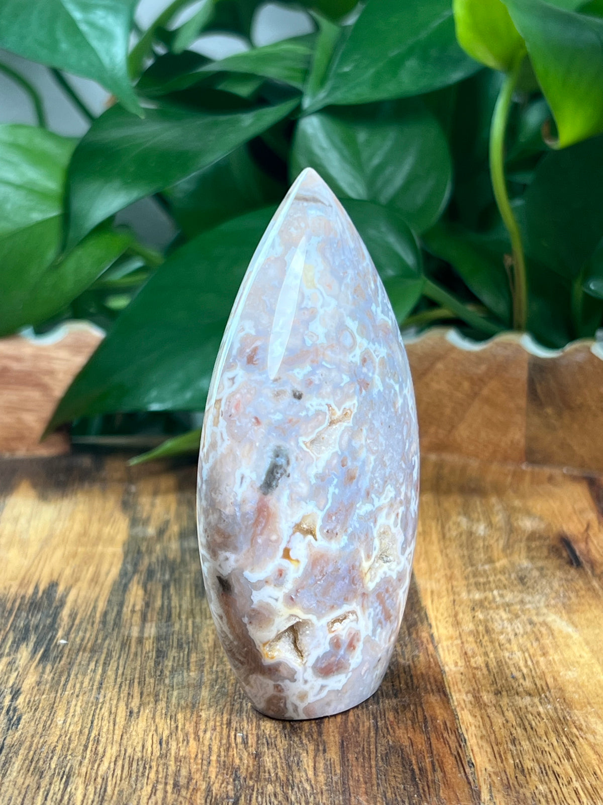 Sumatra Plume Agate Flame: NE