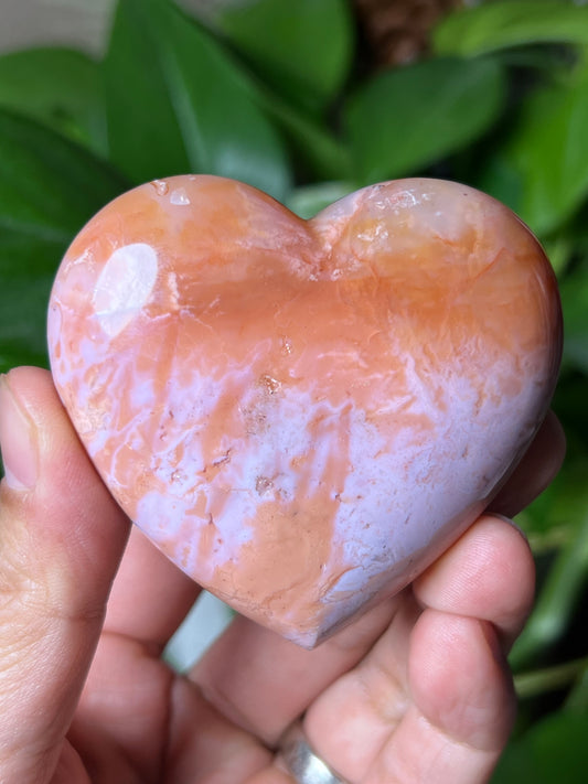 Pink Carnelian Heart
