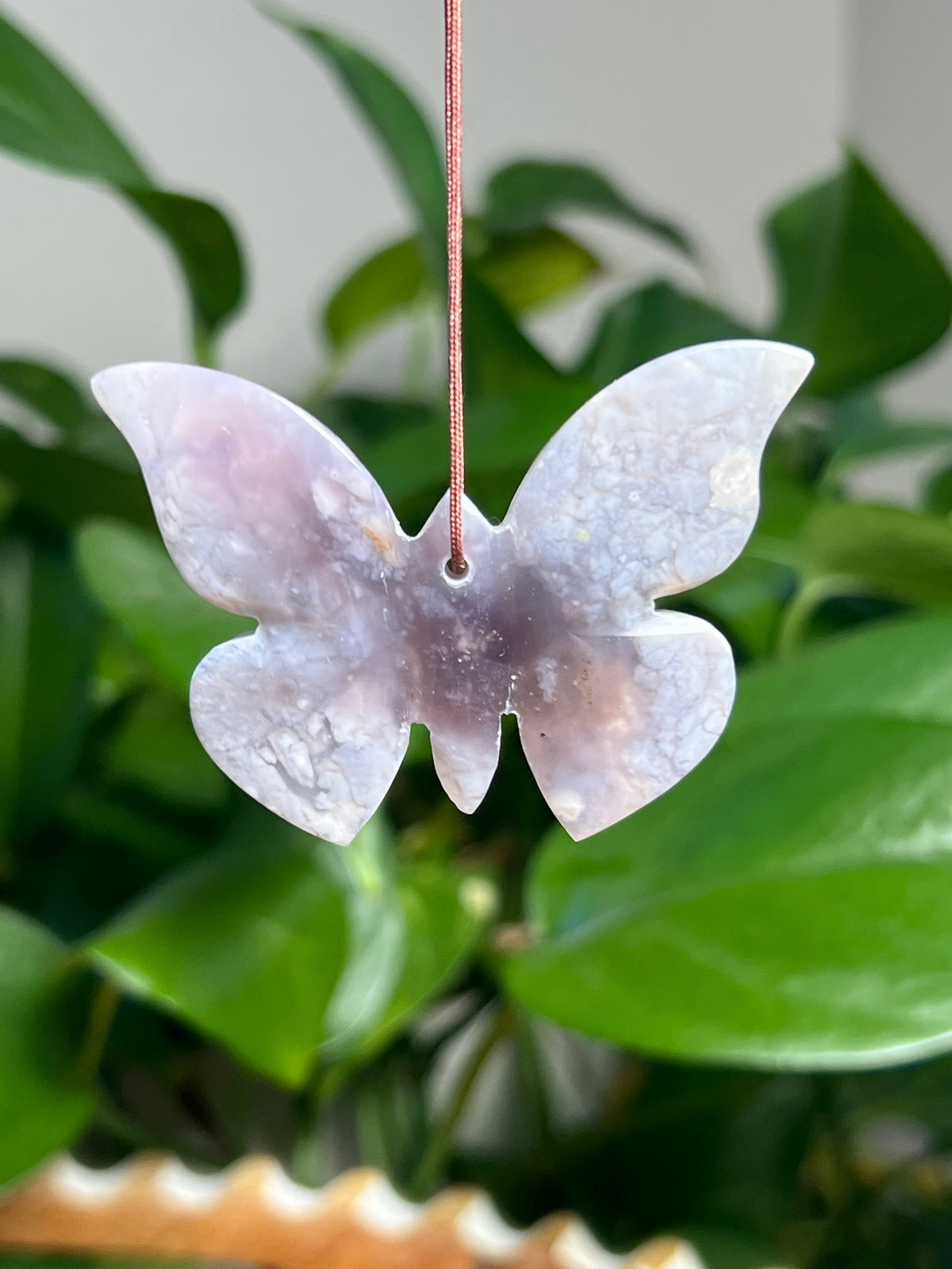Purple Chalcedony Butterfly Ornaments