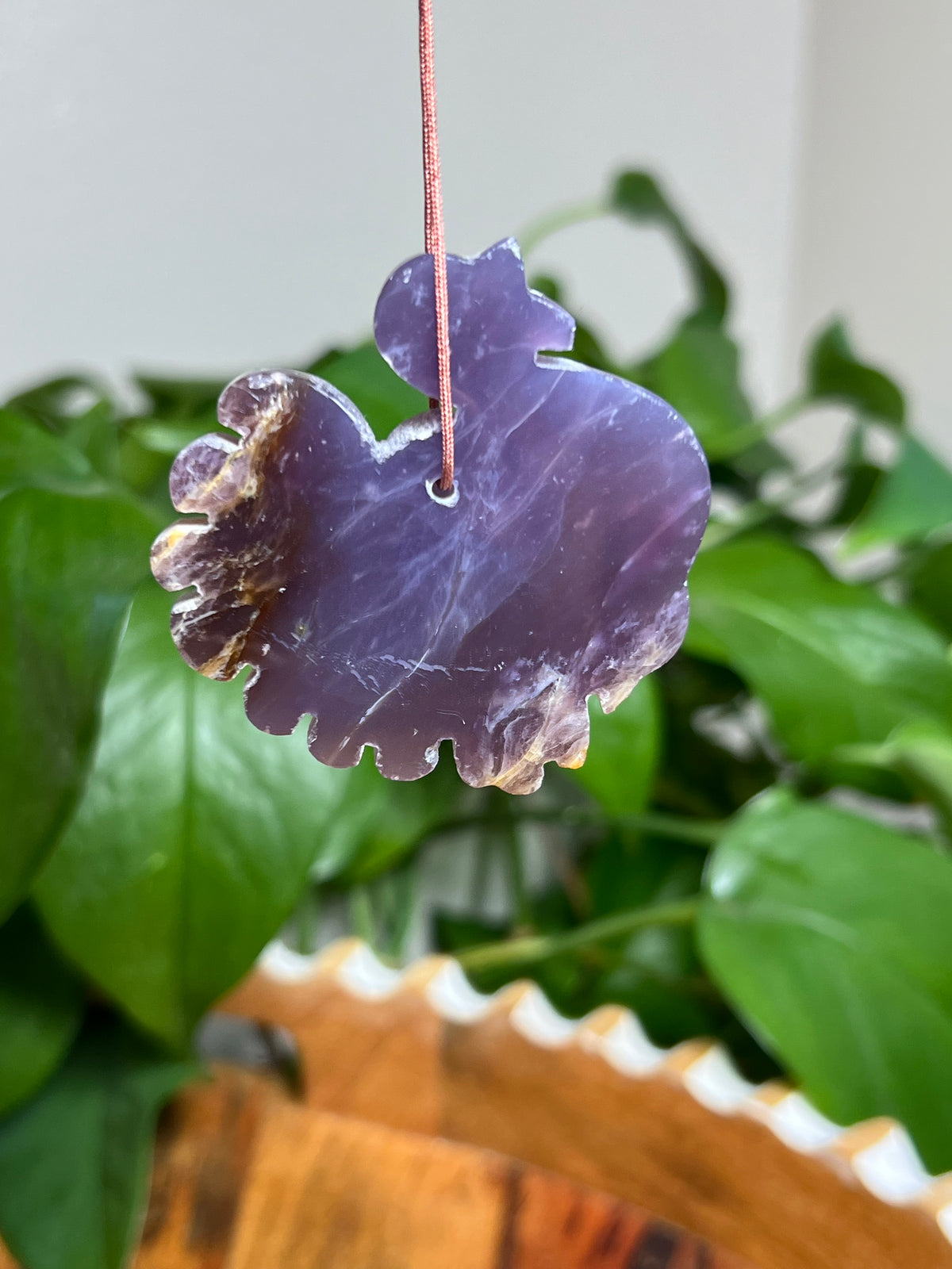 Purple Chalcedony Turkey Ornaments