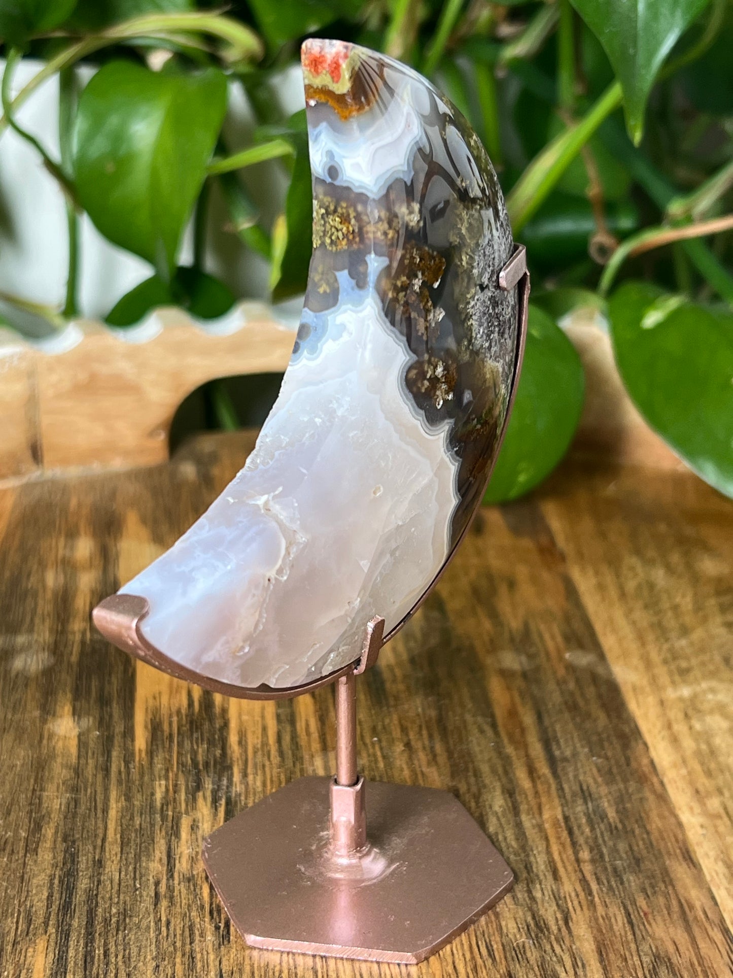 Scenic Moss Agate Moon