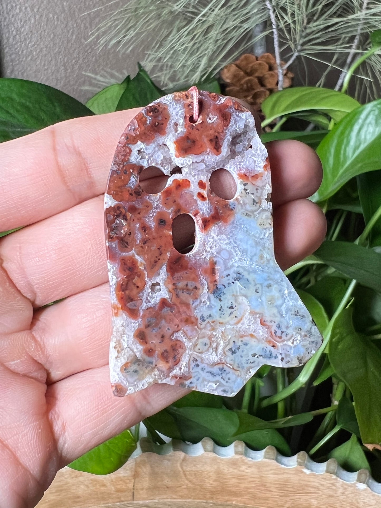 Marcasite Ghost Ornament