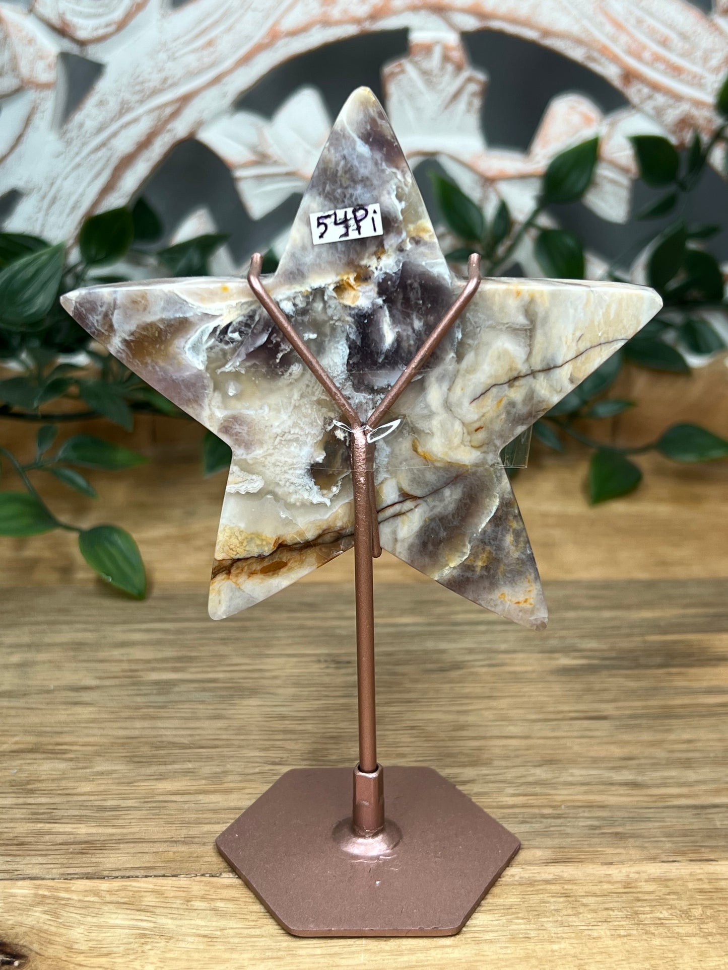 Purple Chalcedony Star