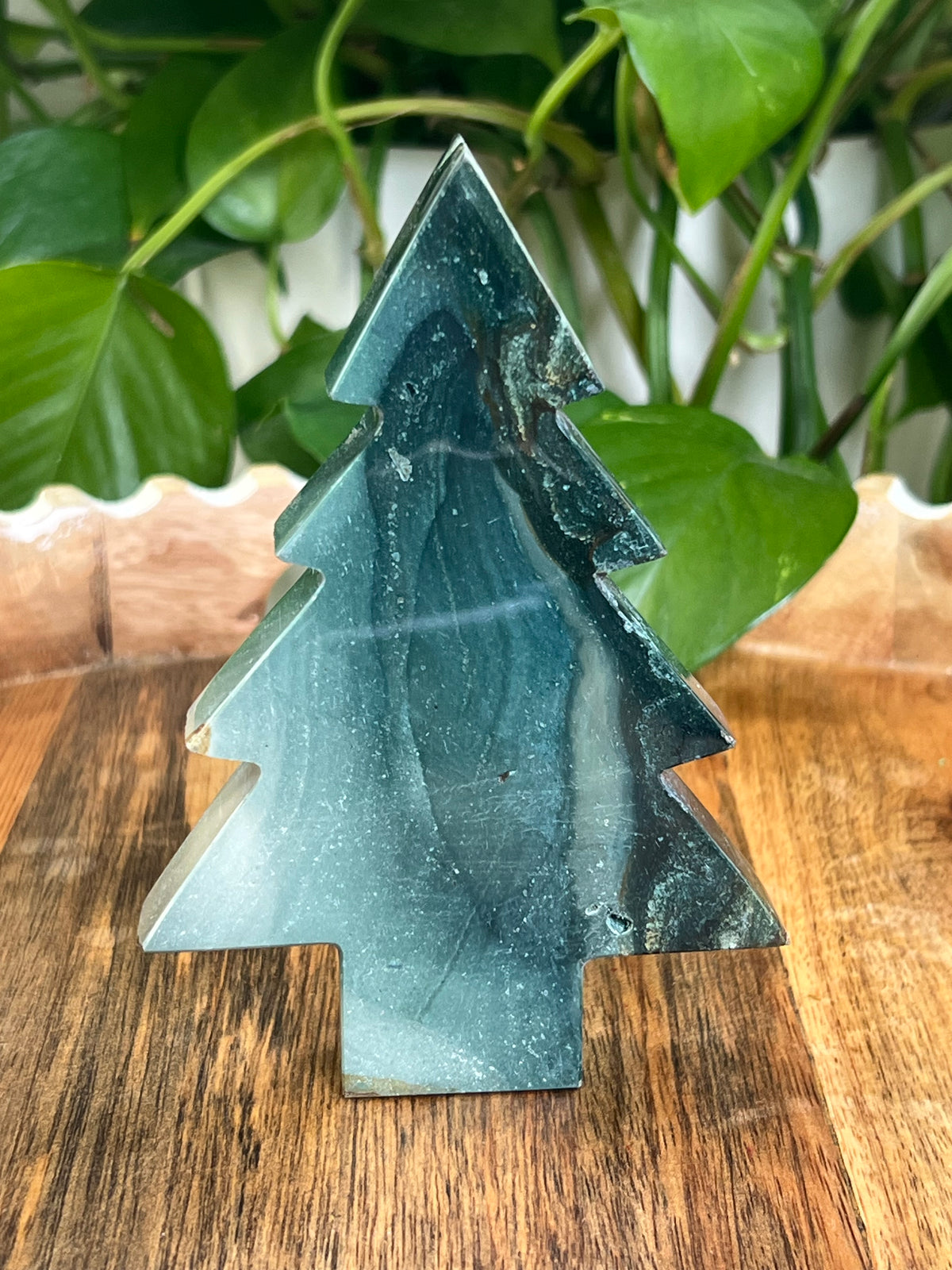 Blue Green Jasper Tree: E
