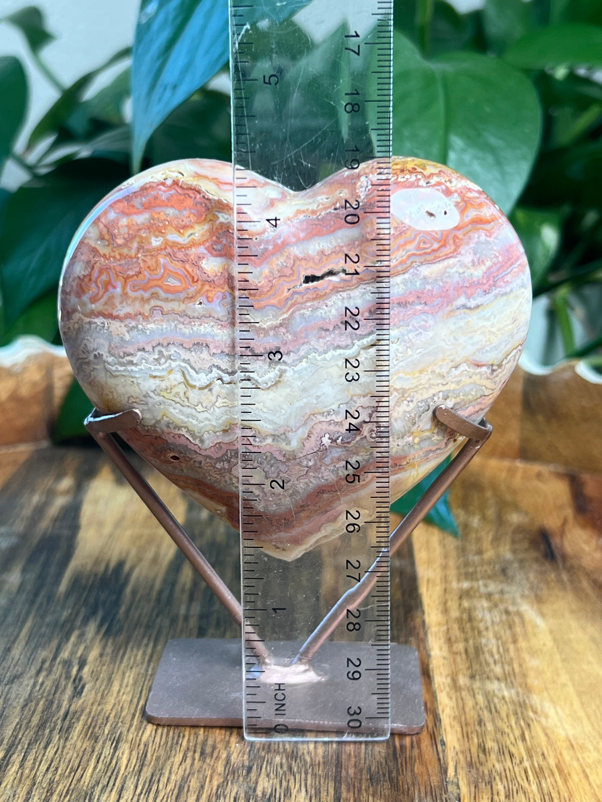 Crazy Lace Agate Heart: QA