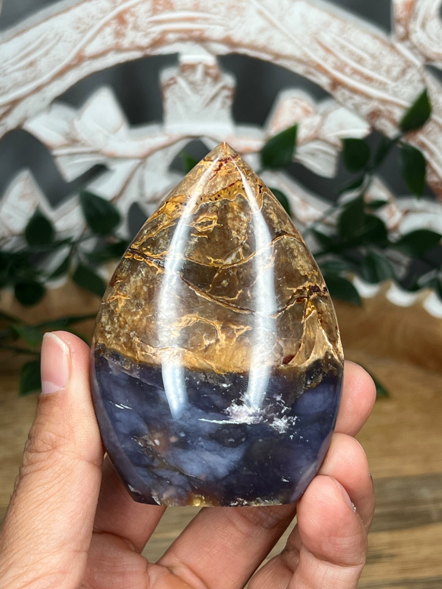 Purple Chalcedony Flame