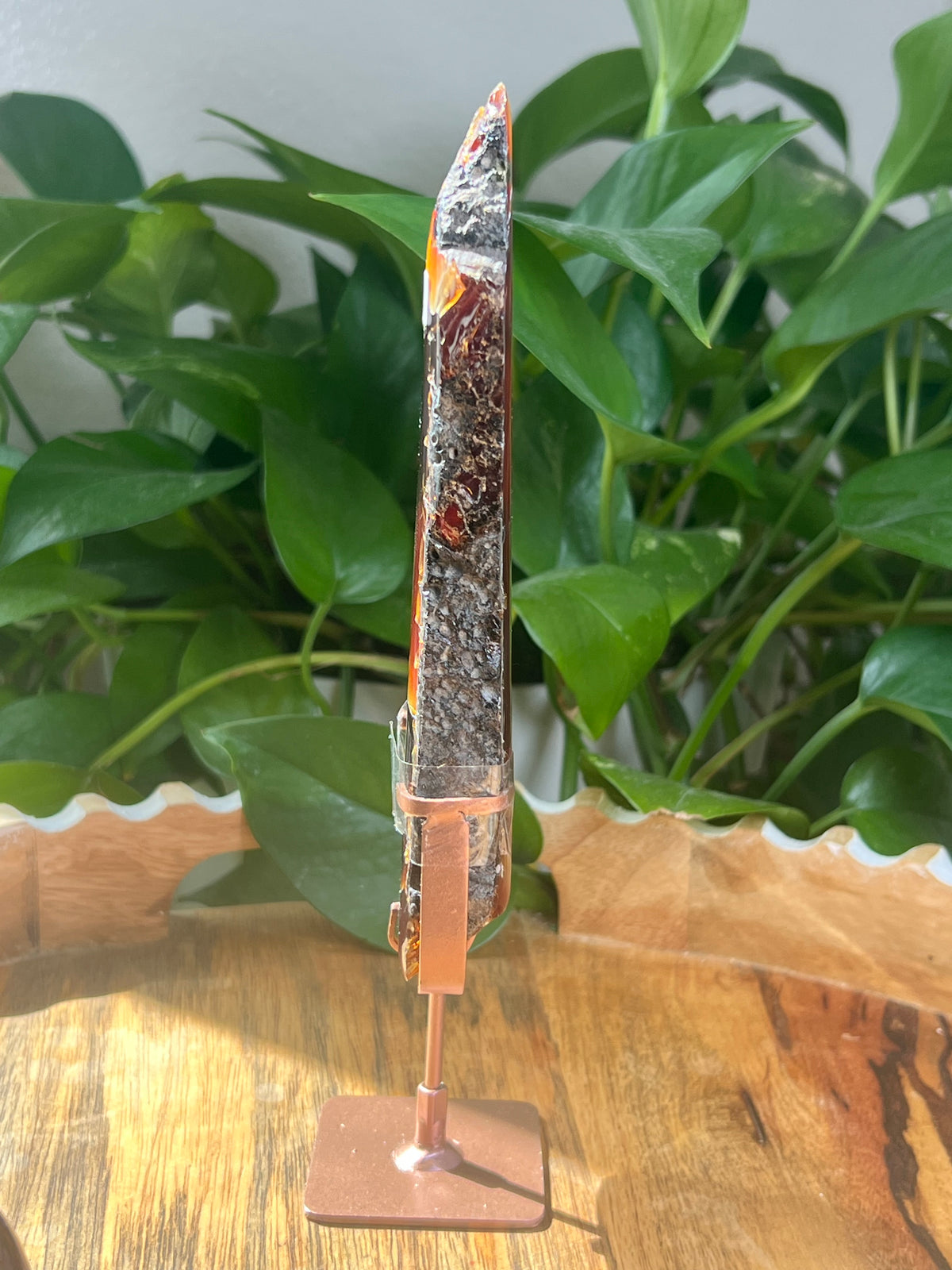 Blue Amber Slab: NC