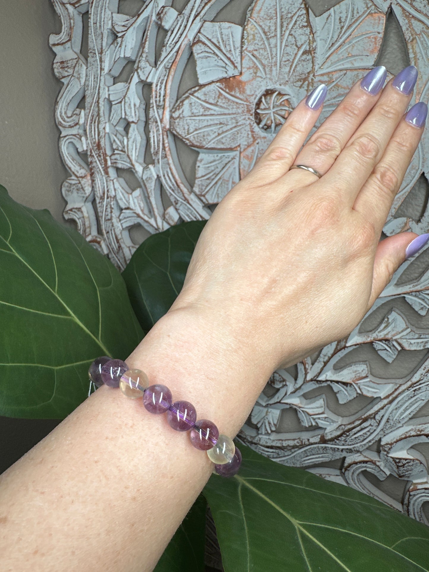 Ametrine Beaded Bracelet (10mm)