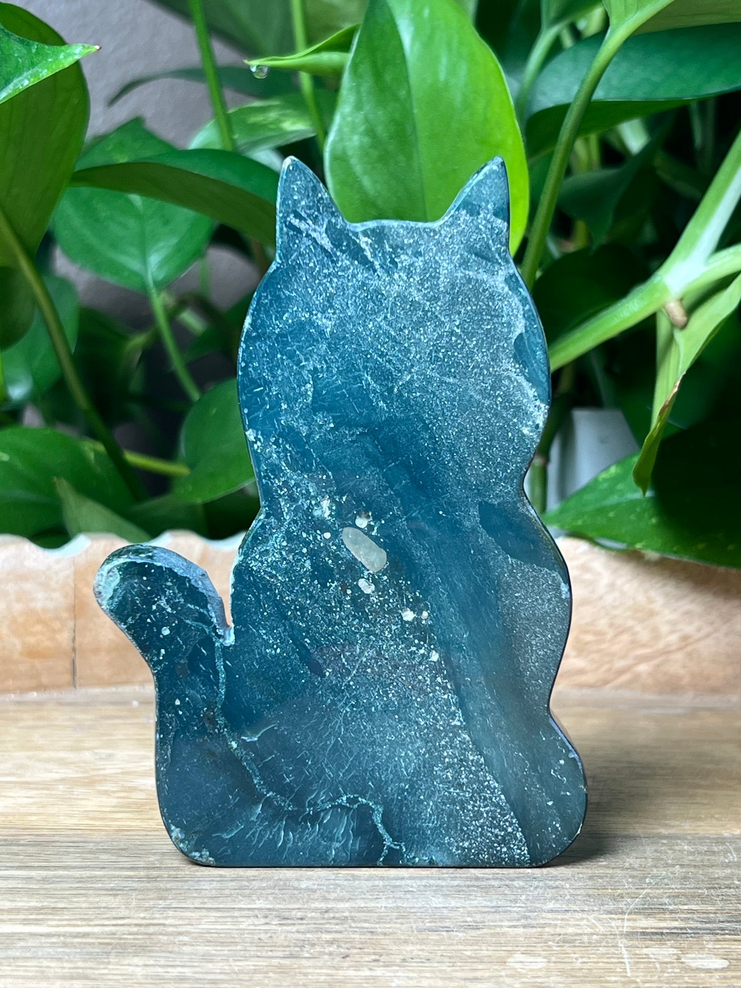Blue Green Jasper Cat