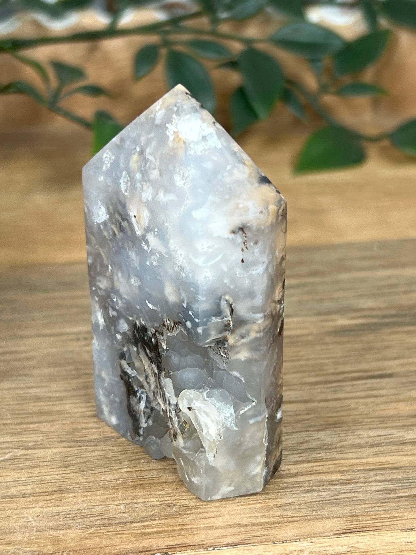 Dendritic Tiger Agate Tower