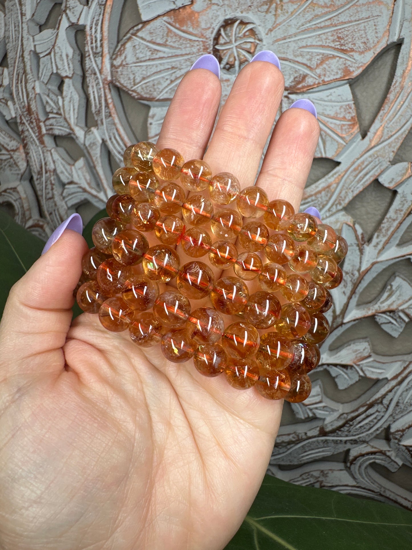 Citrine Beaded Bracelet