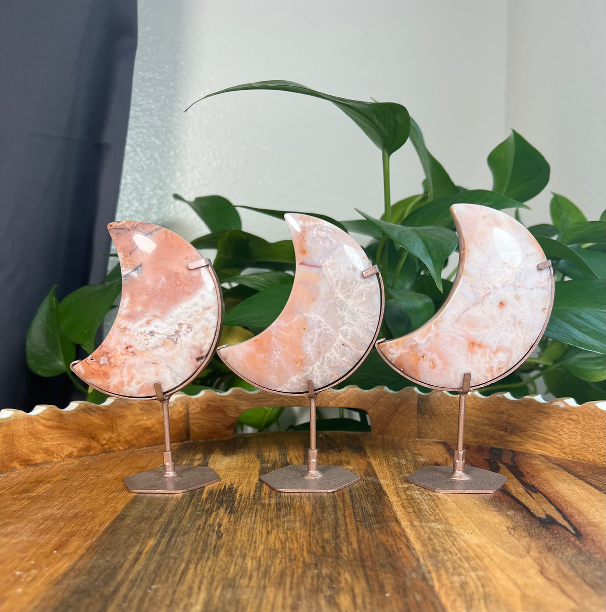 Pink Carnelian Moons