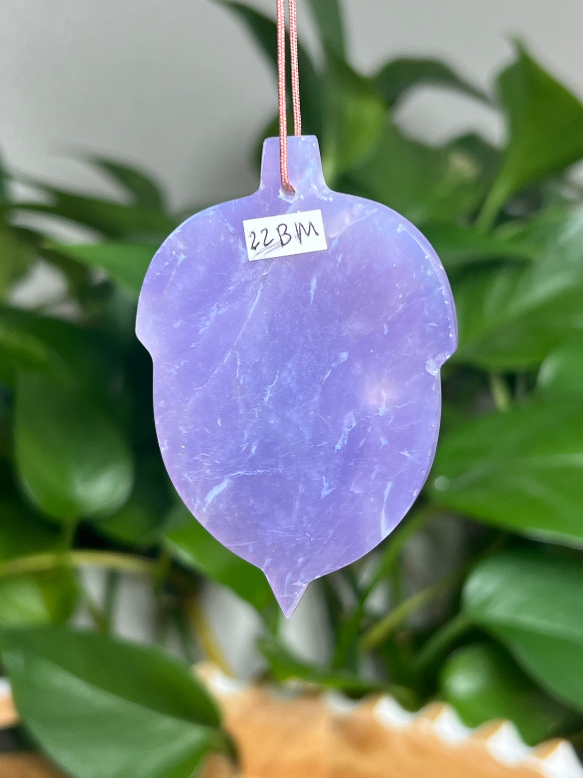Purple Chalcedony Ornament Acorn: