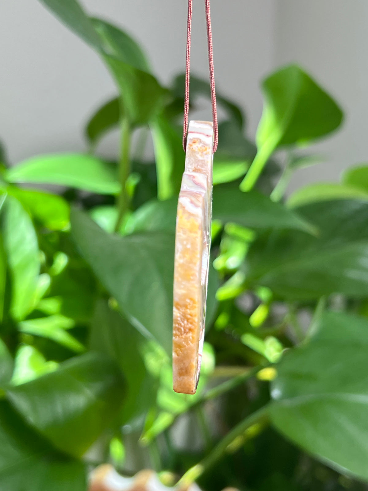 Crazy Lace Agate Ornament Pumpkin:  Pi