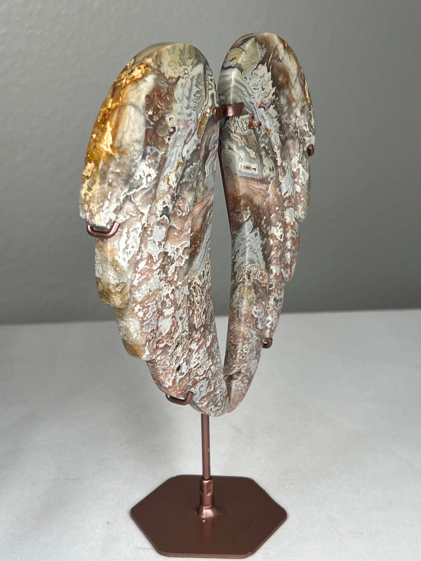 Sumatra Plume Agate Angel Wings