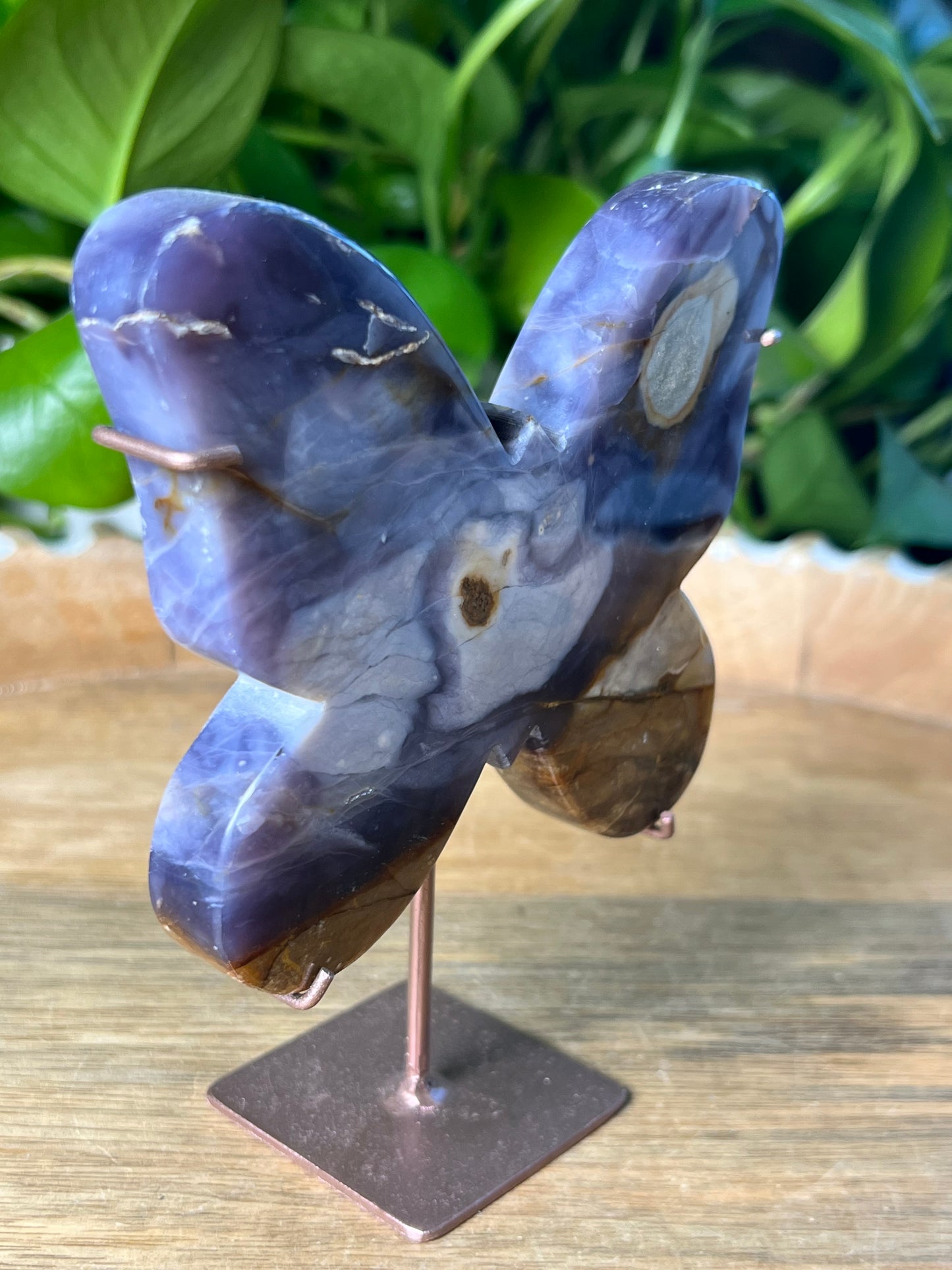 Purple Chalcedony Butterfly